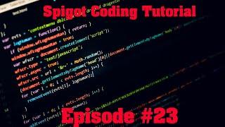 Spigot Coding Tutorial Ep#23 - Disable /Plugins, /About, /Version