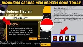 indonesia server free fire redeem code today | ff code today | Redeem Code free fire