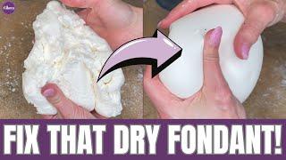 Don't Throw Away Dry Marshmallow Fondant Before You Try This!