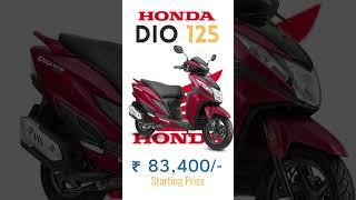 Honda Dio 125 : Specs, Colors, and Pricing Details | Honda Dio 125 | 2023 | TechAchintya