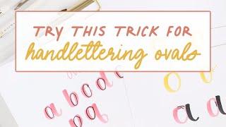 HANDLETTERING OVALS! Beginner Handlettering Tips from How To Handletter