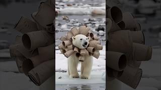 Rescue the polar bear#polarbearrescue #wildwonders #polarbear #arcticanimals