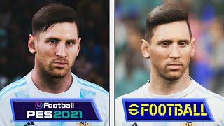 PES 2021 vs EFootball 2022 | Graphics Comparison | Unreal Engine 4 vs Fox Engine