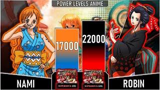 Nami vs Robin Power Levels | Power Levels Anime