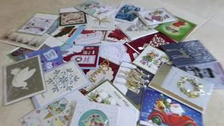 Набор Новогодних  Рождественских открыток ручной работы. 30 Hand Crafted Christmas cards.