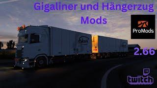 Ets2 1.48 /Promods 2.66/ Gigaliner und Hängerzug Modvorstellung