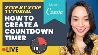 How to create a countdown timer (Step by step Canva tutorial - so easy!)
