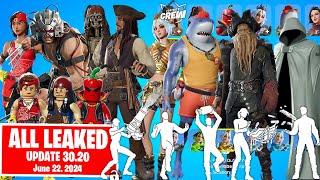 ALL NEW LEAKED Skins, Emotes, Cosmetics Fortnite Update 30.20: Pirates of Carribean, Summer Skins...