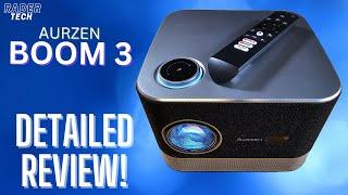 Aurzen BOOM 3! The 3-in-1 Smart Projector That Does It All!