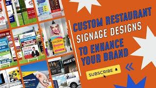 Custom Restaurant Signage Designs to Enhance Your Brand