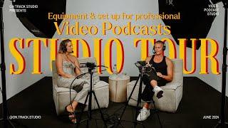 Video Podcast Set Up | Professional podcast studio setup and tour