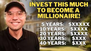 Invest THIS Much To Become A Millionaire (In Every timeframe)