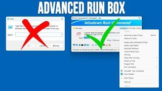 Advanced Windows Run Command Box