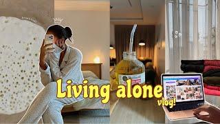 Living alone | a SLOW start to 2025 bc why am I running?? + my single era + organising my home