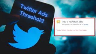 Twitter ads Threshold Method 2024 | 1000€ Balance | Linking Credit Card | Fix Payment Method Issues