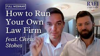How to Run Your Own Law Firm - Full Webinar