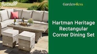 Heritage rectangular corner dining set - A Closer Look At