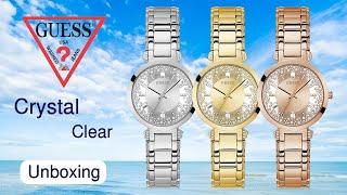 Guess Crystal Clear Ladies Watch | GW0470L1 GW0470L2 GW0470L3  | Watch Zone