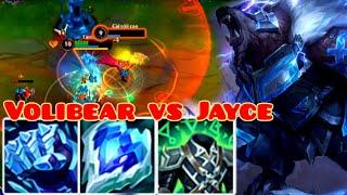 VOLIBEAR MAX TANK VS JAYCE | VOLIBEAR WILD RIFT GAMEPLAY | BUILD AND RUNES