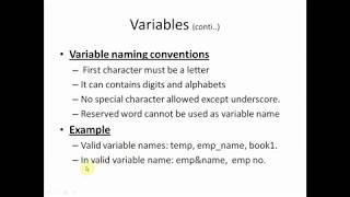 VB.NET Tutorials - Concept of Variables and Constants | English