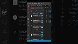 extensión tailwind css #css #tailwindcss #tailwind #html #vscode #reactjs #frontend #programming