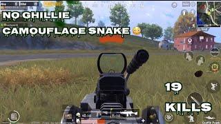 The best camouflage snake in pubg without ghillie suit |PUBG MOBILE