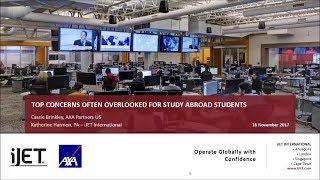 Top Travel Concerns for Study Abroad Students  | WorldAware Webinar