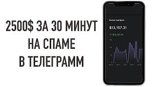 Заработок за 30 минут на Телеграмм и Знакомствах