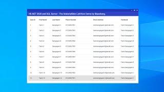 VB.NET (MaterialSkin) How to Populate ListView from SQL Server Database