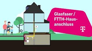 Telekom: Hausanschluss und Hausverkabelung FTTH/Glasfasertechnik