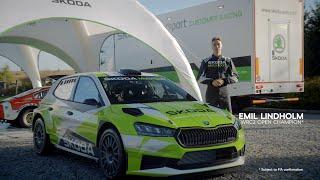 ŠKODA FABIA RS Rally2: 60s walkaround with WRC2 Champion Emil Lindholm