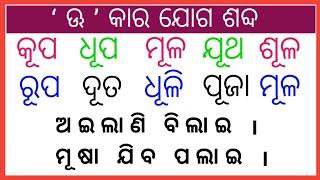 ‘ ଊ ’ କାର ଯୋଗ ଶବ୍ଦ | Oo Kara Joga Sabda | Odia Barnabodha | PLR Study Life