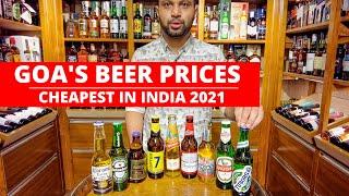 Goa's Beer Prices - 2021 | Cheapest Beer Prices in India | Goa Liquor Prices | Goa | Masterclass |