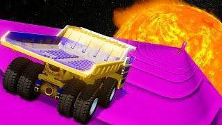 Launching MASSIVE VEHICLES Over PLANETS in BeamNG Drive Mods!
