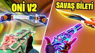 YENİ SAVAŞ BİLETİ SKİNLERİ VE ONİ 2.0 SET OYNAYIŞ | VALORANT