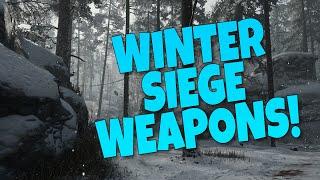 ALL WINTER SIEGE WEAPONS Gameplay in CoD WW2