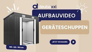 Aufbauvideo - Gardebruk® Gerätehaus aus Metall 196x122x182cm