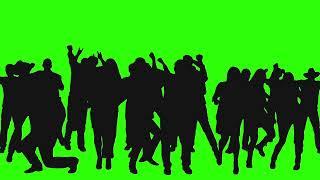 people dancing silhouette green screen / TOP VIDEO 2022
