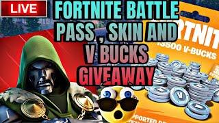  FORTNITE LIVE BATTLE PASS GIVEAWAY , FORTNITE BATTLE PASS GIFTING, (VBUCKS) & SKIN GIVEAWAY #fncs