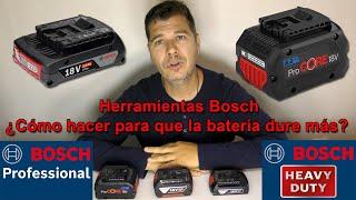 Herramientas Bosch ¿Cómo hacer para que la batería dure más? Optimizando la Duración de la Batería