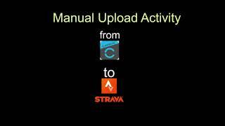 Upload activity from Garmin connect to Strava : Manually
