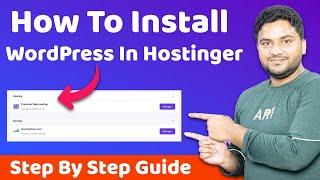 How to Install WordPress in Hostinger