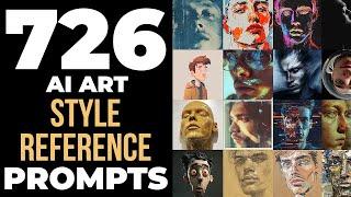 726 ai art prompts for style references (Prompts in description)