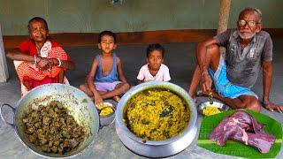 Ancient Tribal People Style Pig LiverRecipe | Pork Liver hotchpotch by our grandfather & grandmother