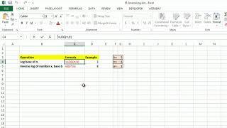 How to Use the Inverse Log Function in Excel