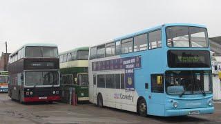 Buses at Nottingham Heritage Vehicles Open Day (Featuring two visiting vehicles) February 2025