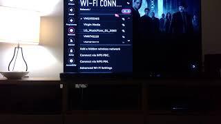 LG C7 TV wireless internet issues / dropping out