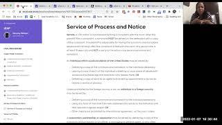 Service of Process and Notice (Civil Procedure) 1L