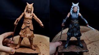 Sculpting Ahsoka Tano 'From The Mandalorian' In Clay