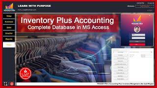 Accounting Plus Inventory Management Complete Automation database  in Microsoft  Access | Trader Pro